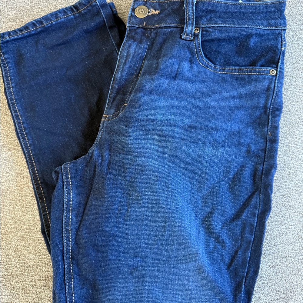 Lee Women's Dark Blue Straight Leg Jeans